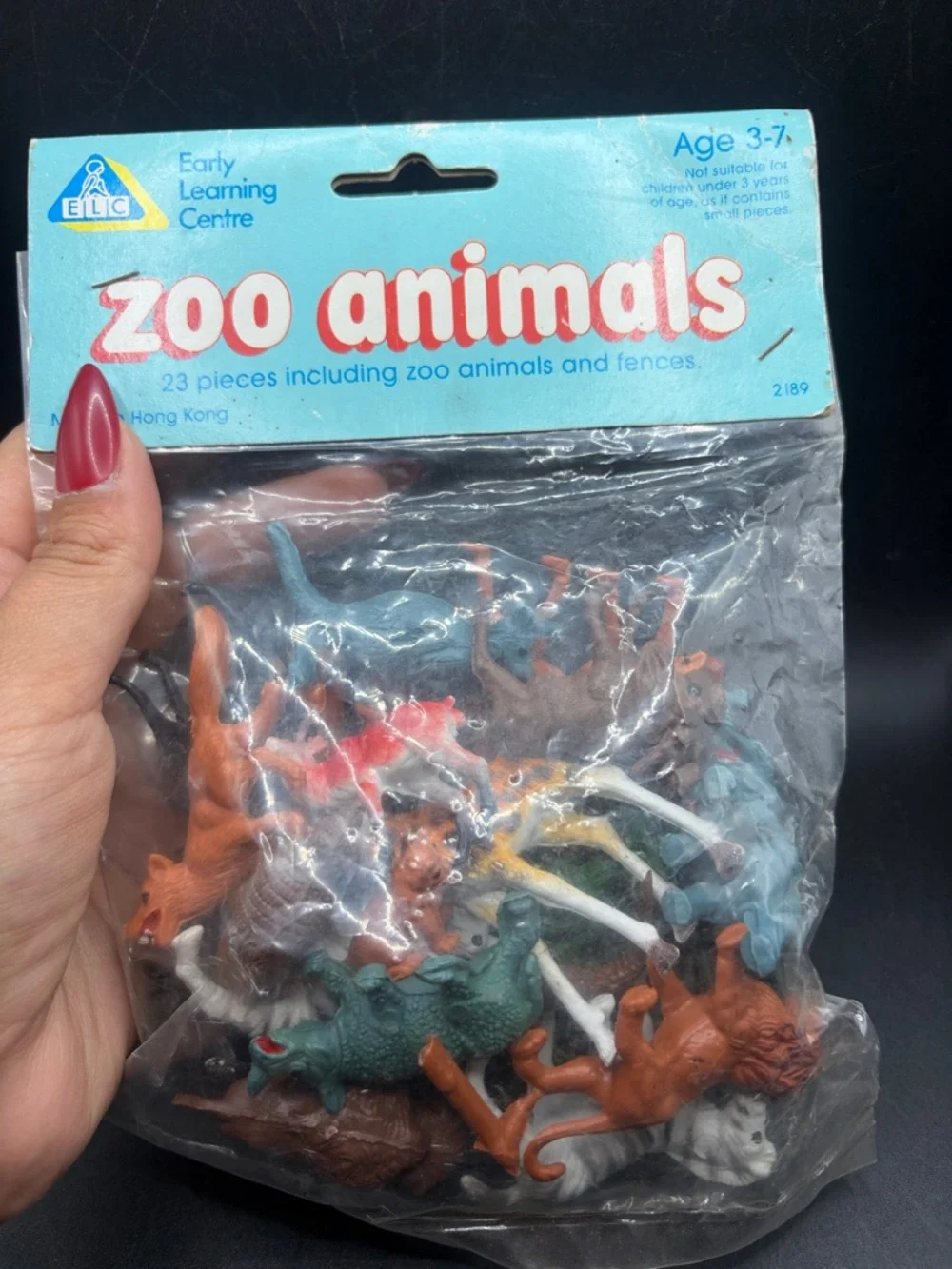 Vintage ELC Zoo Animals Figures & Fences Original Packaging Hong Kong Kids Toys
